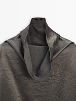 Funnel neck shirt