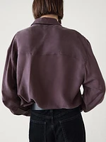 100% silk shirt with pockets