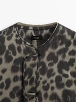 Animal print shirt co-ord