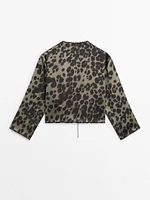 Animal print shirt co-ord