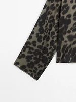 Animal print shirt co-ord