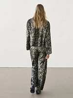 Animal print shirt co-ord