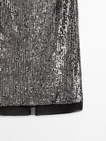 Midi skirt with sequins