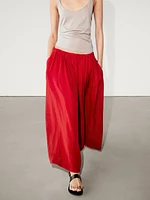 Ramie and lyocell blend long maxi skirt