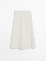 Midi skirt with seam detail