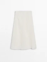 Midi skirt with seam detail