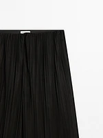 Pleated suede leather trousers - Limited Edition