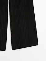 Pleated suede leather trousers - Limited Edition