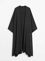 Long 100% cashmere cape