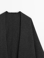 Long 100% cashmere cape