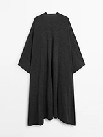 Long 100% cashmere cape