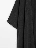 Long 100% cashmere cape