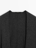 Long 100% cashmere cape