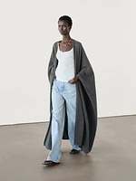 Long 100% cashmere cape