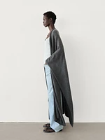 Long 100% cashmere cape