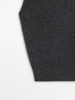 100% wool knit vest