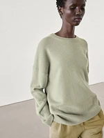 100% cashmere oversize knit sweater