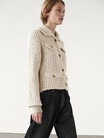 Knit cardigan with pocket details