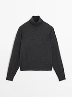 Wool blend turtleneck sweater