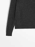 Wool blend turtleneck sweater