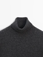 Wool blend turtleneck sweater