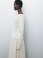 Bouclé wool blend sweater - Limited Edition