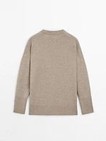 Long wool blend sweater