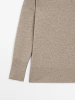 Long wool blend sweater