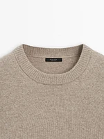 Long wool blend sweater