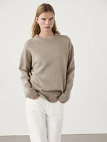 Long wool blend sweater