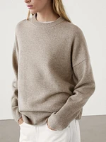 Long wool blend sweater