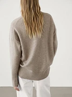 Long wool blend sweater