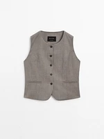 Flannel suit waistcoat