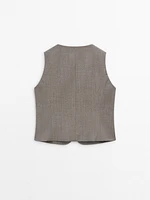 Flannel suit waistcoat