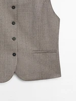 Flannel suit waistcoat