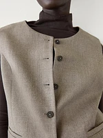 Flannel suit waistcoat