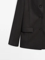 Lightweight 100% wool blazer