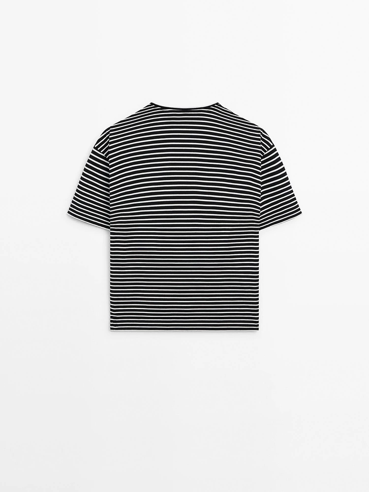 Striped short sleeve T-shirt