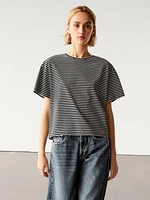 Striped short sleeve T-shirt