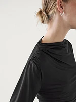 T-shirt with draped detail