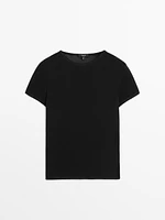 Short sleeve lyocell blend T-shirt