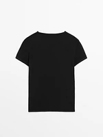 Short sleeve lyocell blend T-shirt