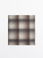 Flowing check scarf