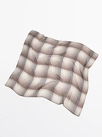 Flowing check scarf