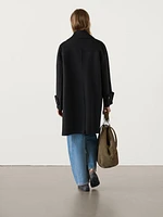 Long wool blend maxi coat