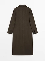 Long wool blend coat