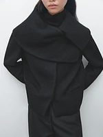 Short coat with wraparound collar - Limited Edition