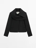 Short coat with wraparound collar - Limited Edition