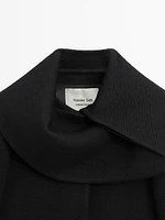 Short coat with wraparound collar - Limited Edition