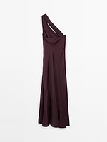 Asymmetric midi dress